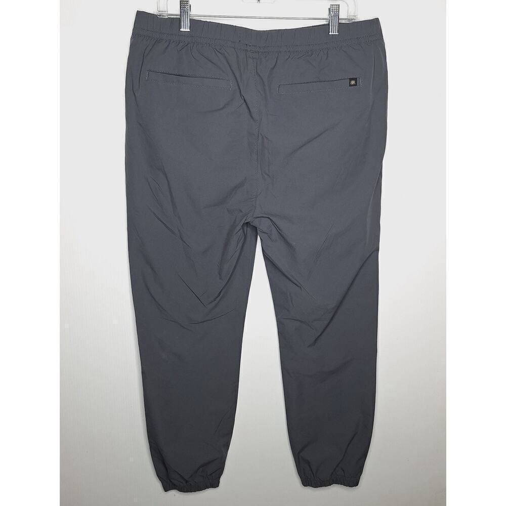 Banana Republic Men's Jogger Pants Performance Stretch Large Gray Drawstring - Picture 9 of 10